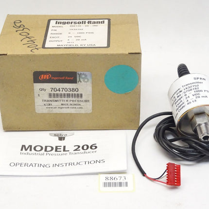 Ingersoll Rand 70470380 / 206 Industrial Pressure Transducer 1000psig / 206120-08-IRC / Neu OVP - Maranos.de