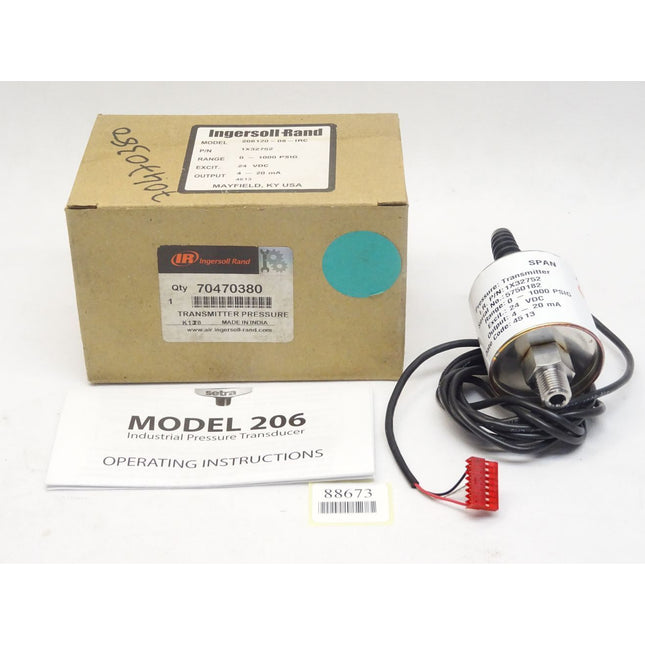 Ingersoll Rand 70470380 / 206 Industrial Pressure Transducer 1000psig / 206120-08-IRC / Neu OVP - Maranos.de