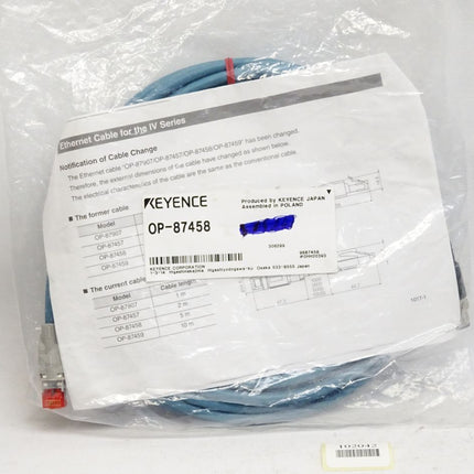 Keyence Ethernetkabel OP-87458 / Neu OVP - Maranos.de