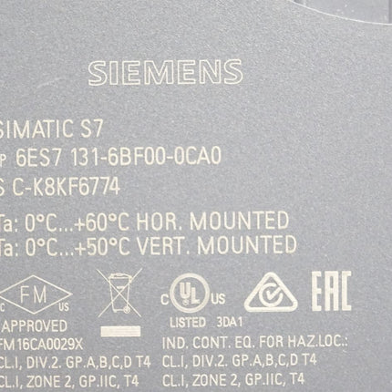 Siemens ET200SP 6ES7131-6BF00-0CA0 6ES7 131-6BF00-0CA0 - Maranos.de
