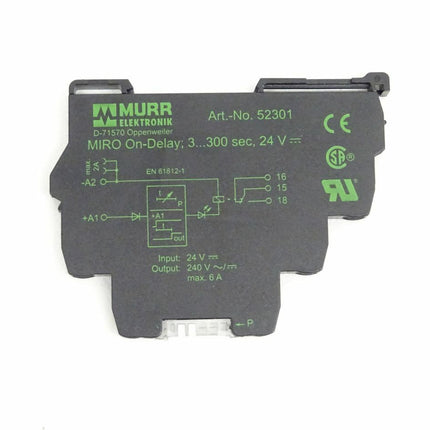 Murr Elektronik 52301 Zeitrelais Modul Miro On-Delay 3-300sec. - Maranos.de