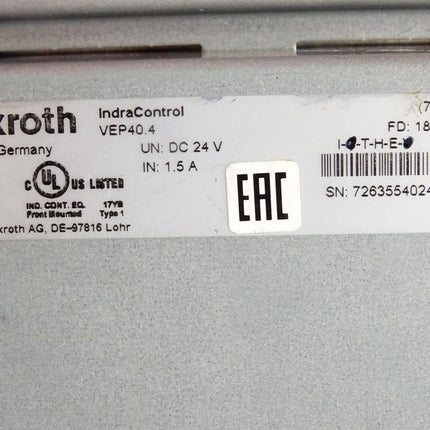 Rexroth IndraControl V VEP40.4 VEP40.4 Touch Screen 12" Control Panel - Maranos.de