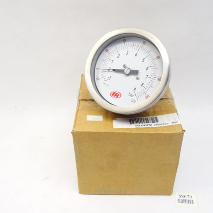 Ingersoll Rand manometer -1...9bar -10...130psi Kl. 1,0 / Neu - Maranos.de