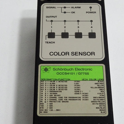 Schönbuch Electronic OCCS OCCS4101 / G7755 Color Sensor - Maranos.de