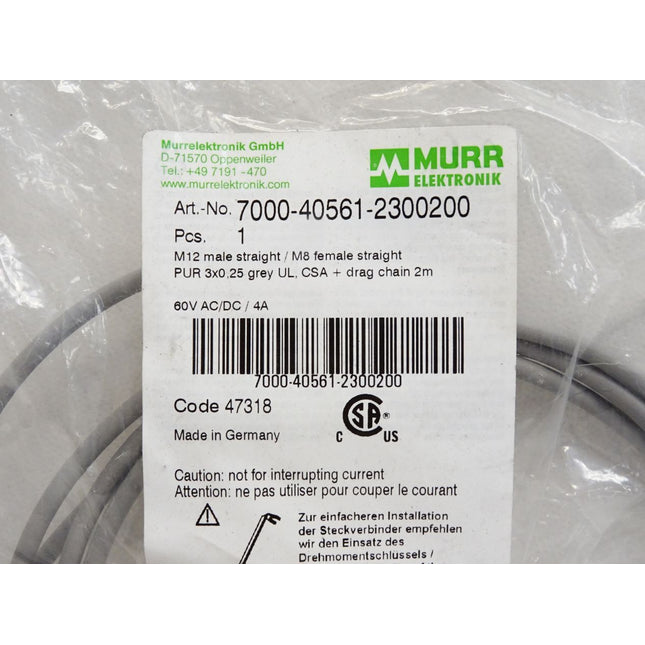 Murr Elektronik Kabel 7000-40561-2300200 / Neu OVP - Maranos.de
