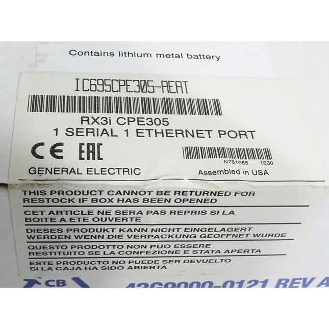 Fanuc GE iC695CPE305-AEAT RX3i CPE305 / Neu OVP versiegelt - Maranos.de