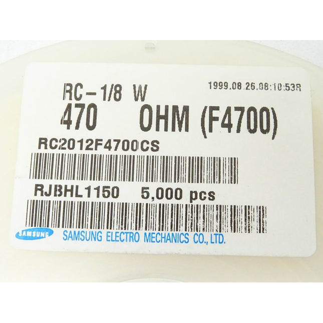 5000x Samsung Widerstände RC-1/8W 470OHM / F4700 / RC2012F4700CS - Maranos.de