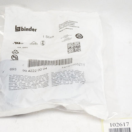 Binder Steckverbinder 9942220004 99 4222 00 04 / Neu OVP - Maranos.de