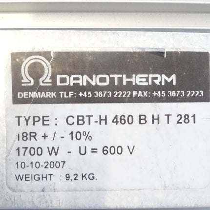 Danotherm CBT-H460BHT281 / 1700W 600V - Maranos.de