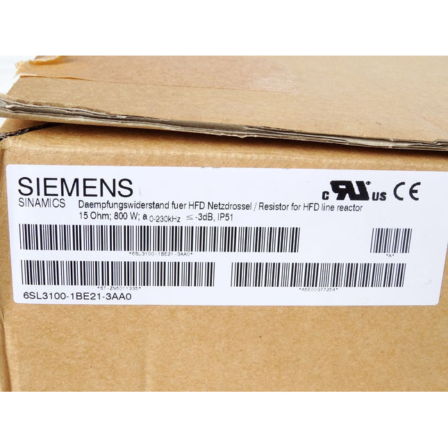 Siemens Sinamics Dämpfungswiderstand 6SL3100-1BE21-3AA0 / Neu OVP - Maranos.de