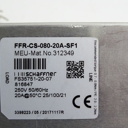 Schaffner FFR-CS-080-20A-SF1 312349 Funkentstörfilter - Maranos.de