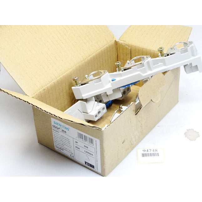 Siemens 5SG6204 Neozed Reitersicherungssockel SR60 63A / Inhalt : 3 Stück / Neu OVP - Maranos.de
