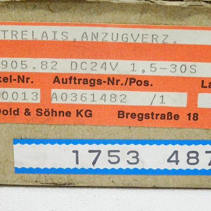 E.Dold & Söhne AI905.82 1,5-30S / AI 905.82 / Zeitrelais / Neu OVP - Maranos.de