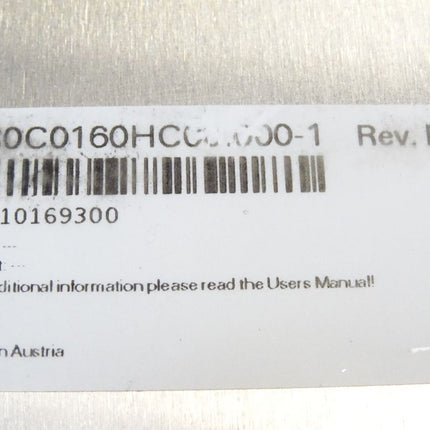 B&R 8B0C0160HC00.000-1 Rev.F0 ACOPOSmulti C0160 Hilfsversorgungsmodul 16 A 400 W - Maranos.de