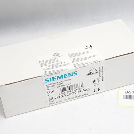 Siemens Analogausgangsmodul 3RK1107-2BQ00-0AA3 Neu OVP versiegelt - Maranos.de