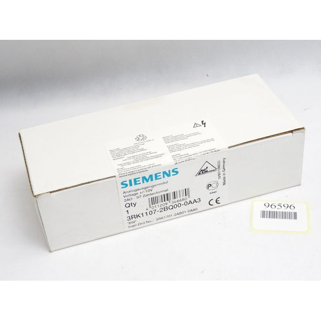 Siemens Analogausgangsmodul 3RK1107-2BQ00-0AA3 Neu OVP versiegelt - Maranos.de