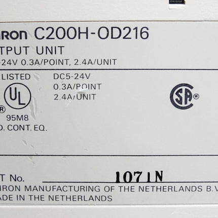 Omron Output Unit C200H-OD216 - Maranos.de
