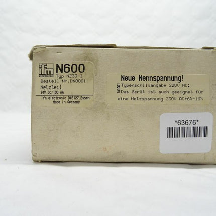 Ifm Electronic N600 Umschaltung Verstärker - NEU OVP - Maranos.de