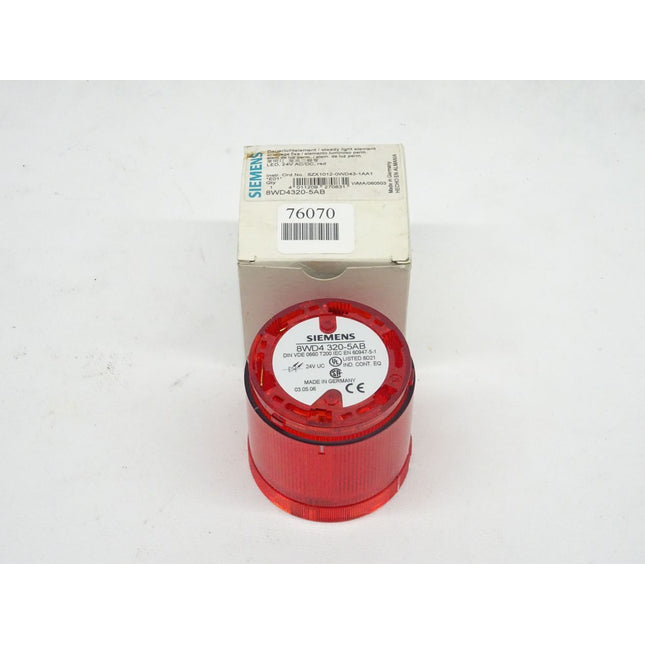Siemens 8WD4320-5AB Dauerlichtelement LED, ROT 24V 70mm NEU-OVP - Maranos.de