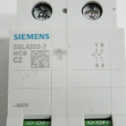 Siemens 5SL4202-7 MCB C2 Leitungsschutzschalter - Maranos.de
