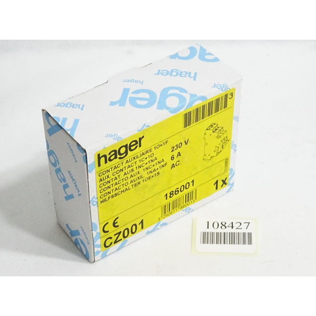 Hager Hilfsschalter 1OE+1S CZ001 186001 / Neu OVP - Maranos.de