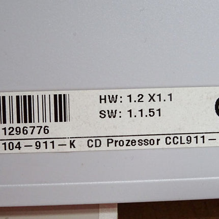Sigmatek CCL911 12-104-911-K CD Prozessor CCL911-K HW:1.2X1.1 SW:1.1.51 / Neu OVP - Maranos.de