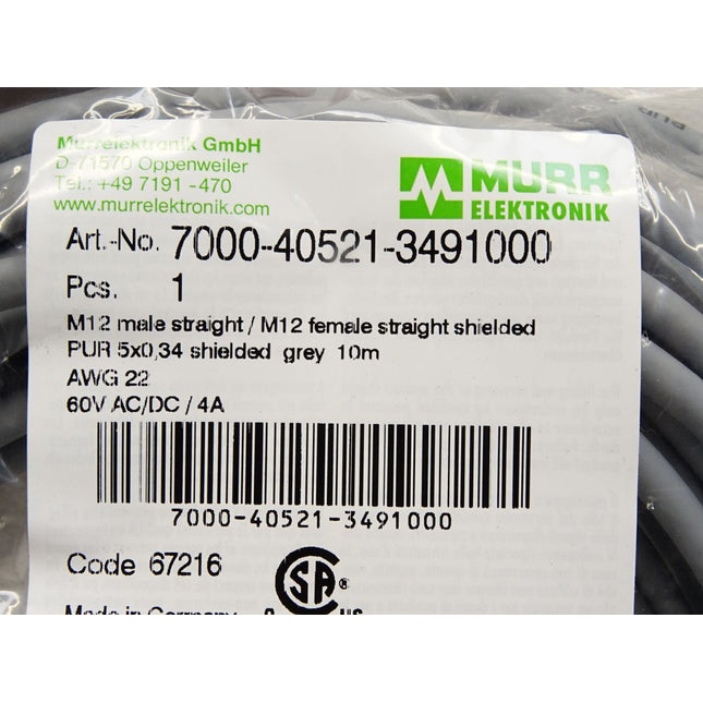 Murr Elektronik Kabel 7000-40521-3491000 / Neu OVP - Maranos.de