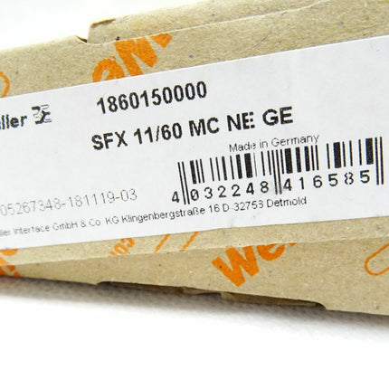 Weidmüller 1860150000 / SFX 11760 MC NE GE / Inhalt : ca. 36 Stück / neu OVP - Maranos.de
