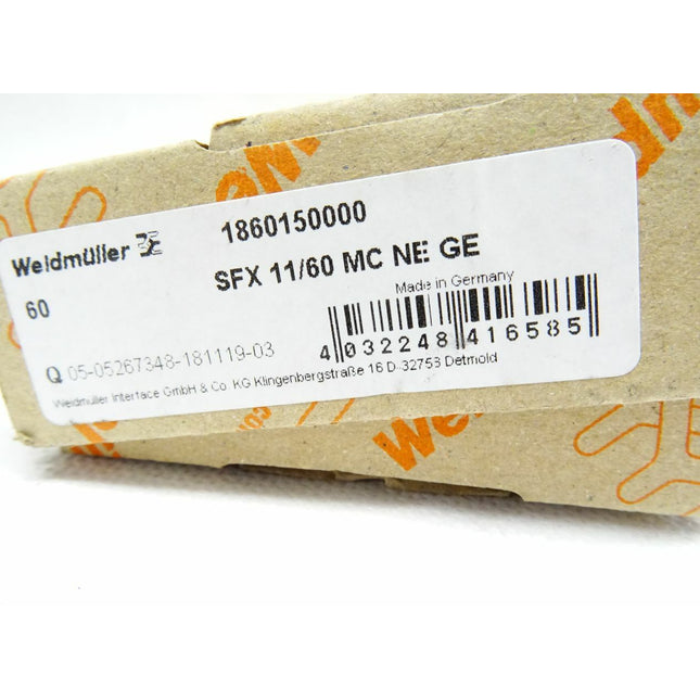 Weidmüller 1860150000 / SFX 11760 MC NE GE / Inhalt : ca. 36 Stück / neu OVP - Maranos.de