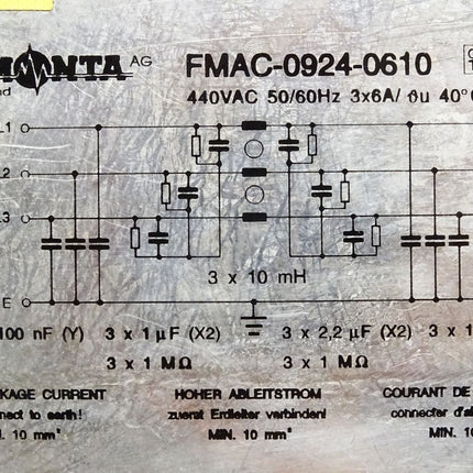 Timonta FMAC-0924-0610 Power Line Filter - Maranos.de