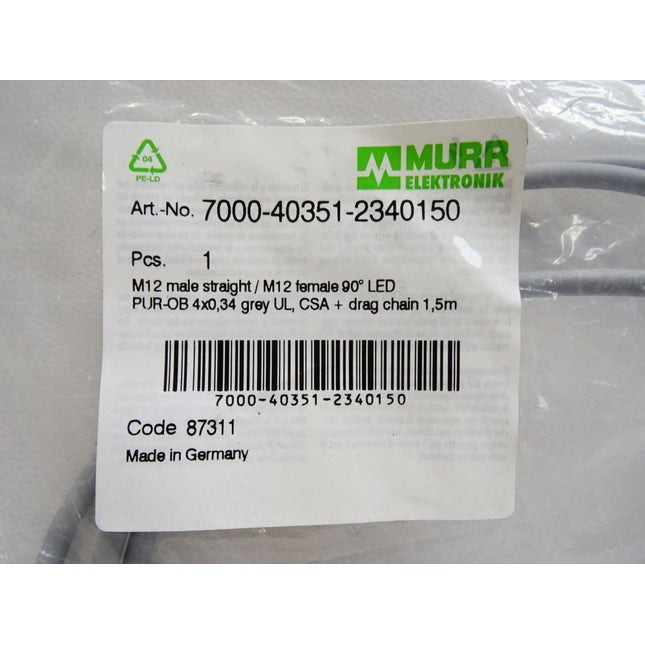 Murr Elektronik Kabel 7000-40351-2340150 / Neu OVP - Maranos.de