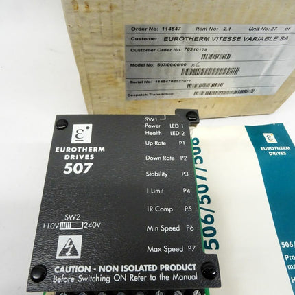 Eurotherm Drives Parker  507 / 507/00/00/00/00 / 507000000 / 114547 / Neu OVP - Maranos.de