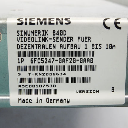 Siemens Sinumerik 840D 6FC5247-0AF20-0AA0 version B - Maranos.de