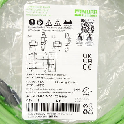 Murr Elektronik 7000-74301-7940500 / Neu OVP - Maranos.de