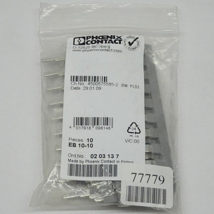 Phoenix Contact 0203137 (10&#180;er Pack) EB 10-10 4500575585-2 Neu-OVP - Maranos.de