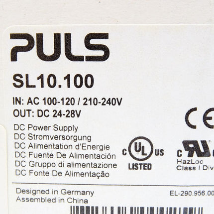 Puls SL10.100 DC Power Supply / Neu OVP - Maranos.de