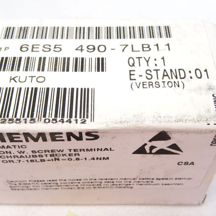 Siemens Simatic Schraubstecker 6ES5490-7LB11 /  6ES5 490-7LB11 / Neu OVP - Maranos.de