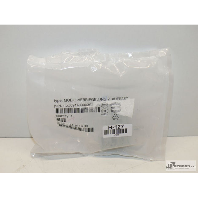 Neu-OVP geöffnet  Harting 09140000303 Modul-Verriegelung Aufrast - Maranos.de
