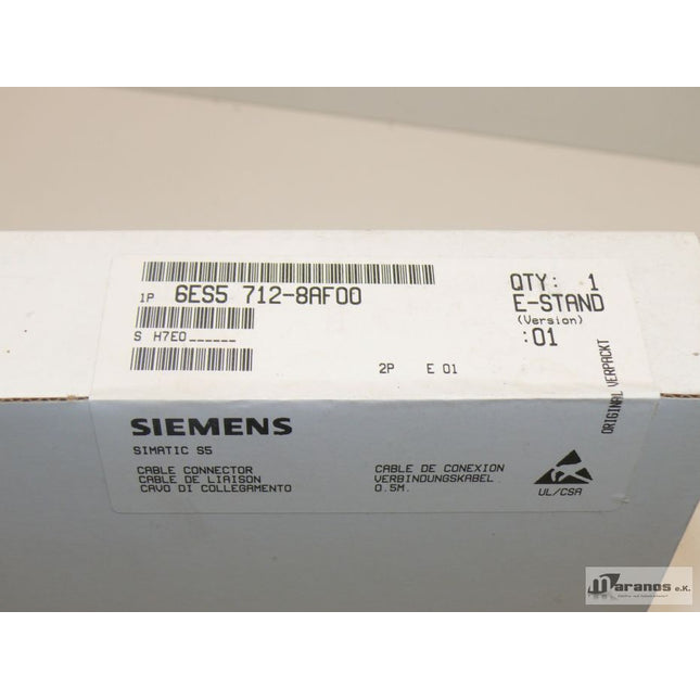 NEU-OVP Siemens 6ES5712-8AF00 Verbindungskabel 6ES5 712-8AF00 E:01 Versiegelt - Maranos.de