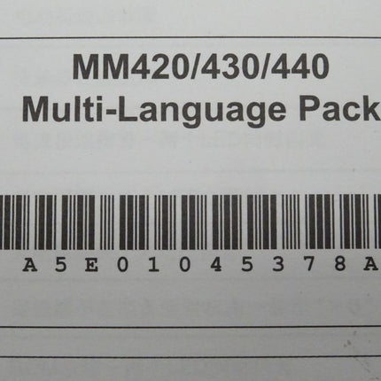 Siemens A5E01045378A MM420/430/440 Multi-Language Pack neu - Maranos.de