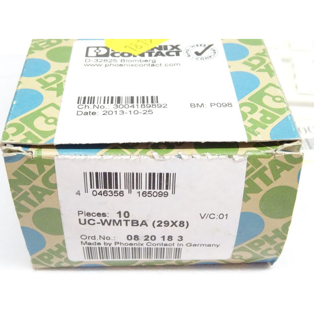 Phoenix Contact UC-WMTBA (29X8) 0820183 / Inhalt : 10 Stück /  Neu OVP - Maranos.de