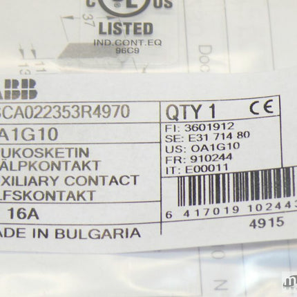NEU/OVP versiegelt ABB 0A1G01 / 1SCA022353R4970 - Maranos.de