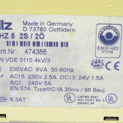 Pilz 474388 P2HZ 5 2S/2Ö - Maranos.de