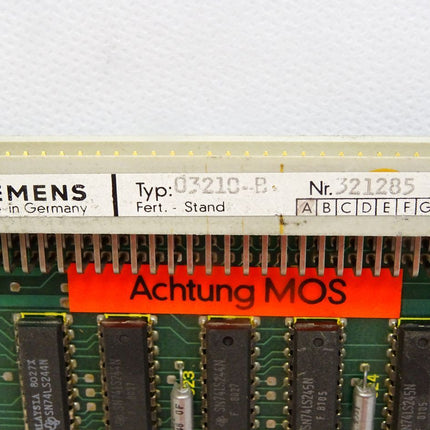 Siemens Karte 03210-B E:A - Maranos.de