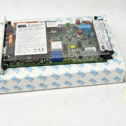 MTL Instruments E01003-103111 / Frequency to Analogue / Neu OVP - Maranos.de