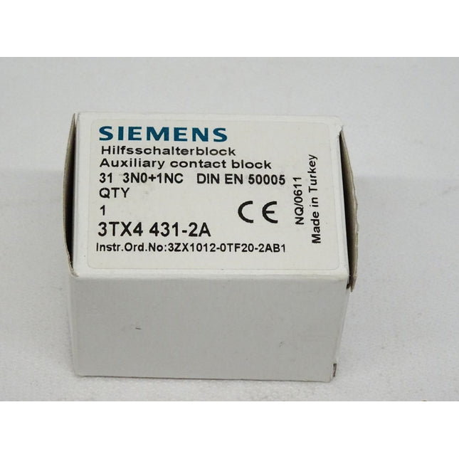 Siemens Hilfsschalterblock 3TX4431-2A / 3TX4 431-2A (3N0/1NC) NEU-OVP - Maranos.de
