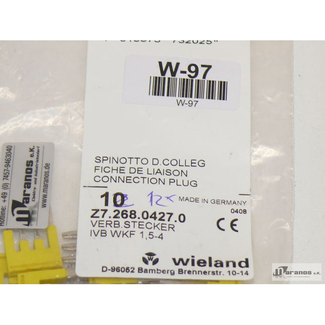 Neu: 12er Packung Wieland Verbindungsstecker IVB WKF 1,5-4 - Maranos.de