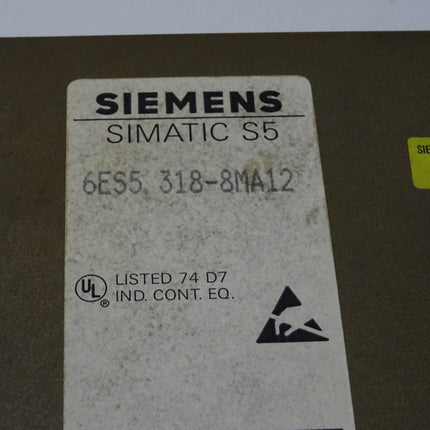 Siemens 6ES5318-8MA12 Simatic S5 6ES5 318-8MA12 - Maranos.de
