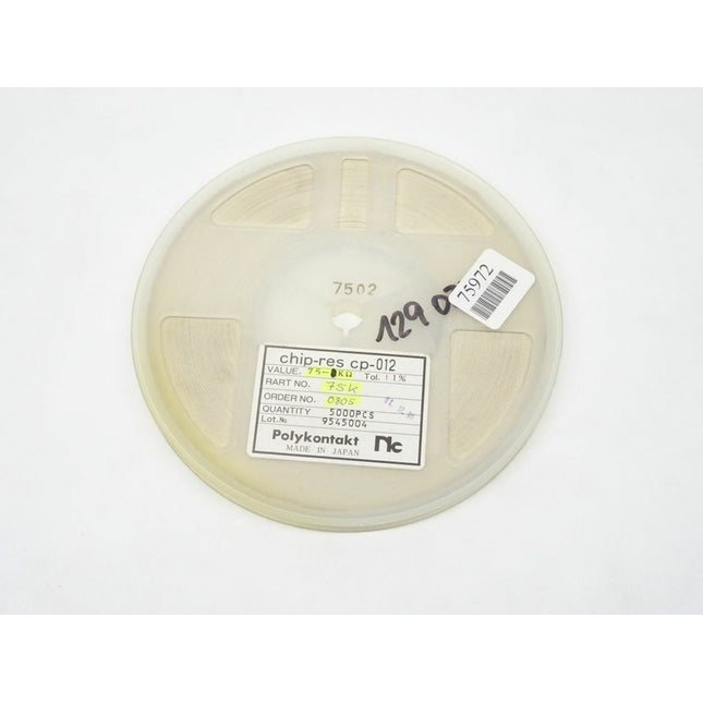 5000x SMD Widerstand 75K Ohm  / 0805 / 1% - Maranos.de