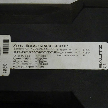 Bautz M504E-00101 AC- Servomotor M504E Neuwertig - Maranos.de
